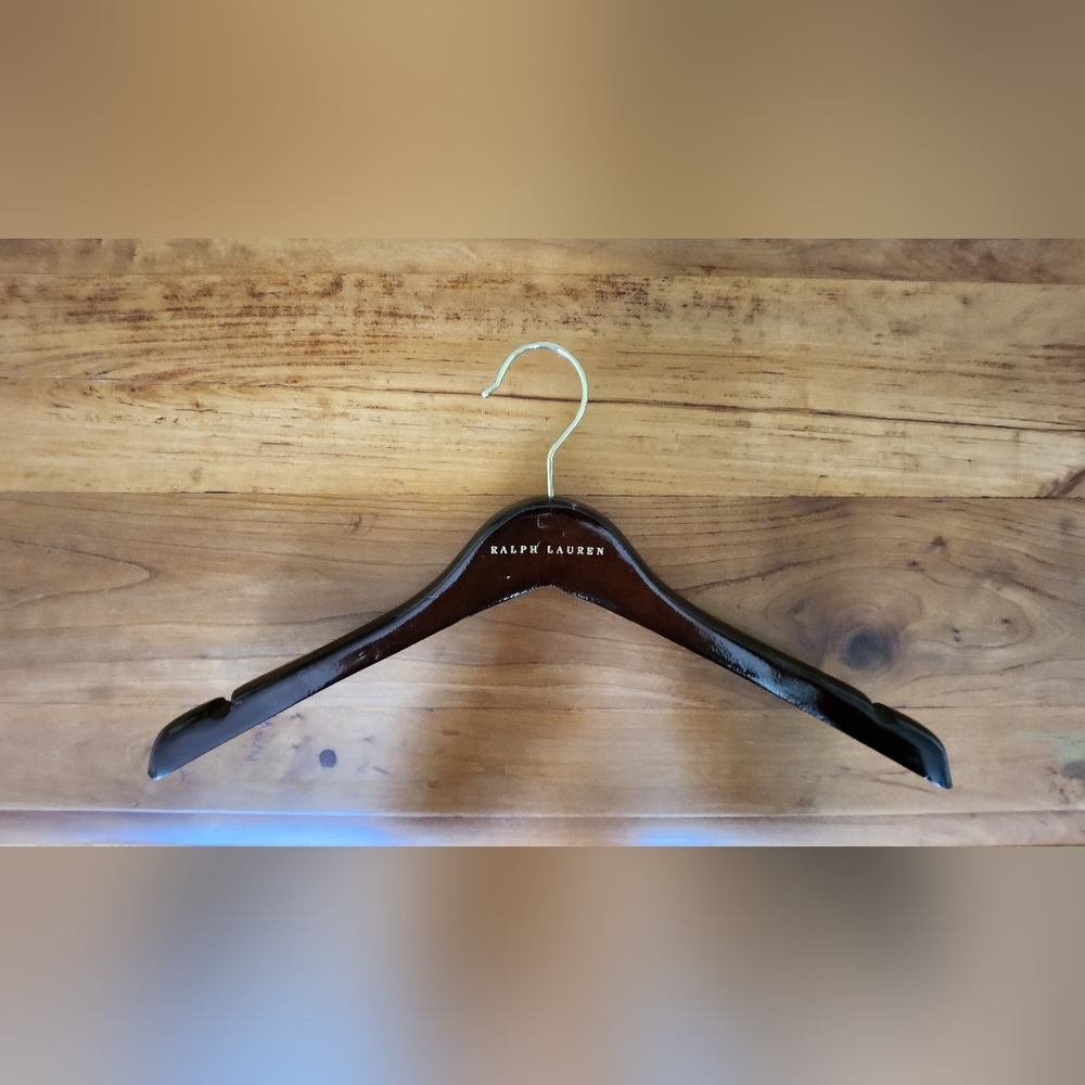 Ralph Lauren Designer Solid Wooden Hanger